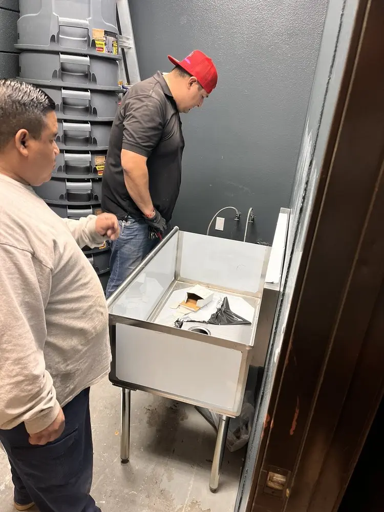 Commercial plumbing and sink installation in EspaÃ±ola